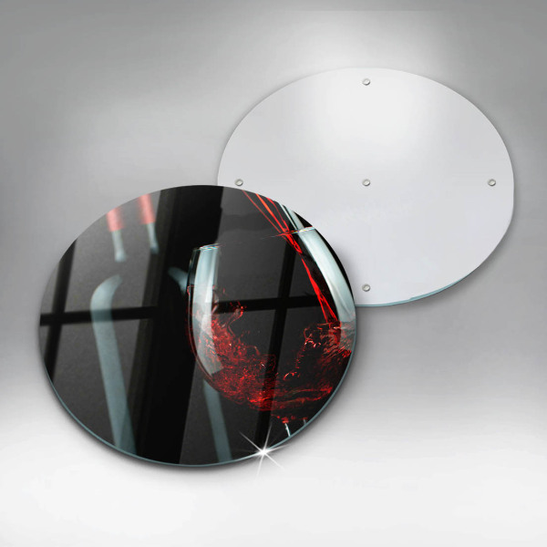 Skärbräda glas unik Vinflaska och glas