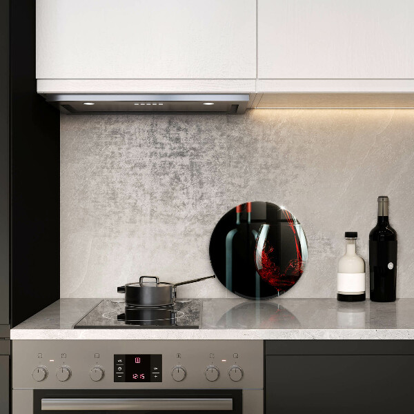 Skärbräda glas unik Vinflaska och glas