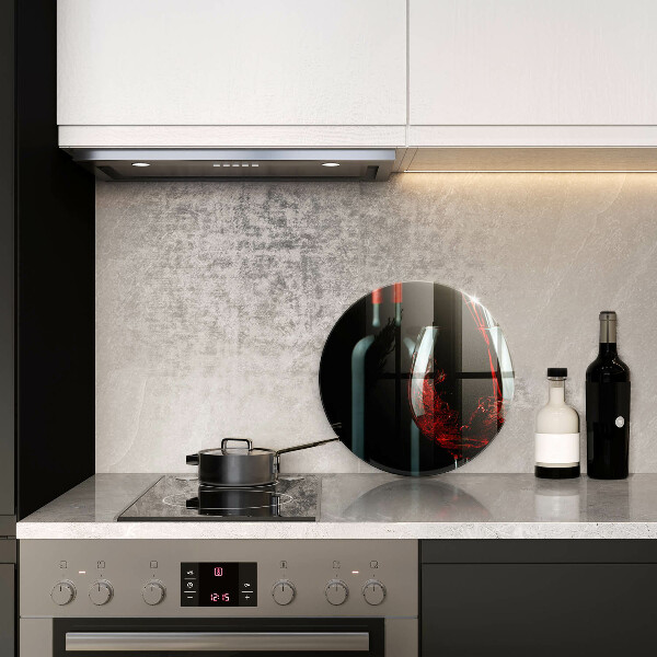 Skärbräda glas unik Vinflaska och glas