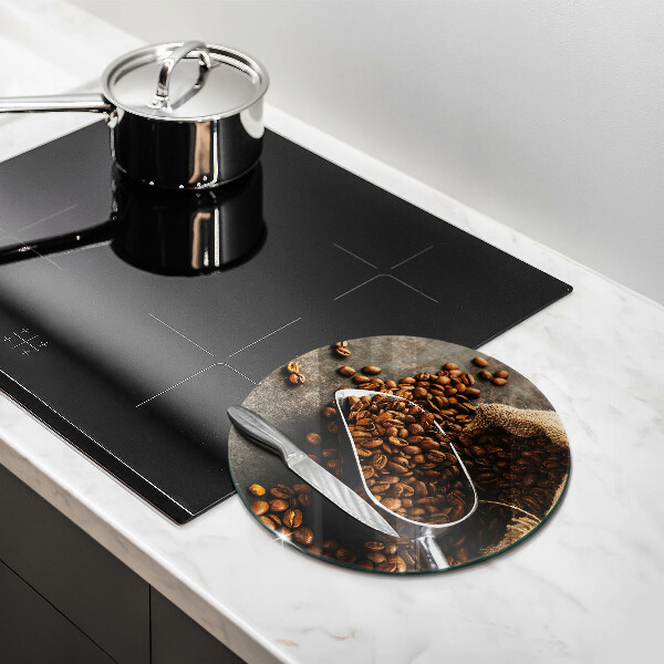 Skärbräda glas unik Kaffebönor