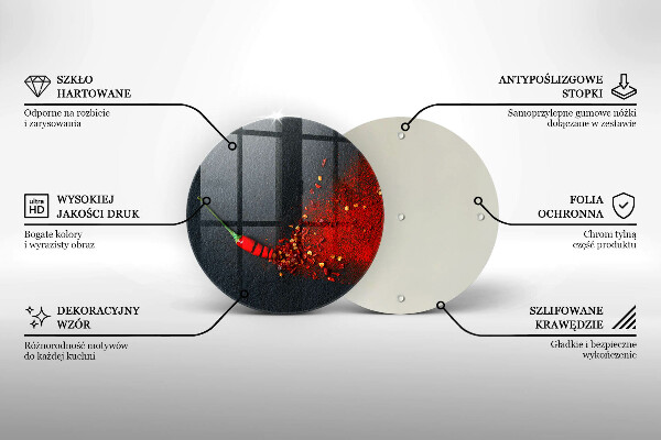 Skärbräda glas unik Chilipeppar
