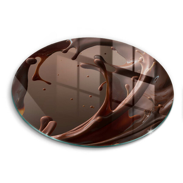 Skärbräda glas unik Flytande choklad
