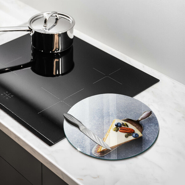 Skärbräda glas unik En bit tårta