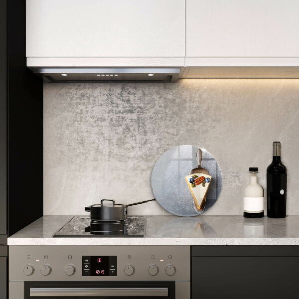 Skärbräda glas unik En bit tårta