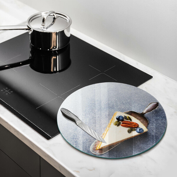 Skärbräda glas unik En bit tårta