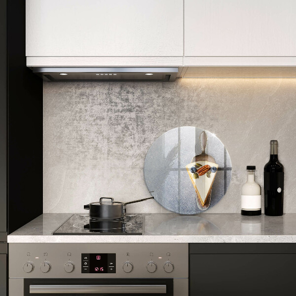 Skärbräda glas unik En bit tårta