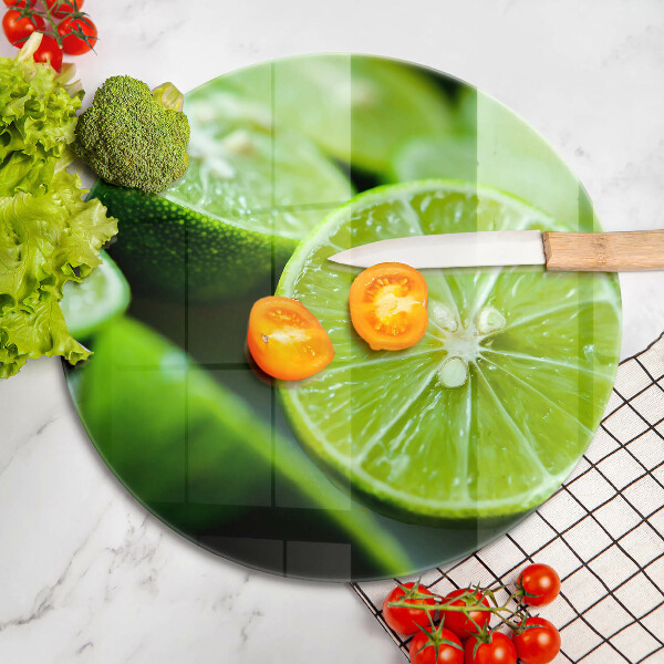 Skärbräda glas unik Lime citrus