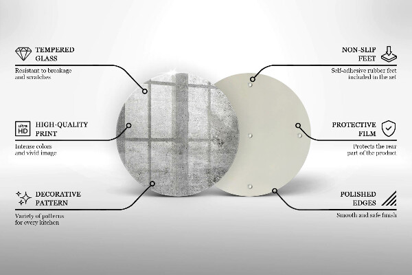 Skärbräda glas unik Betongstruktur