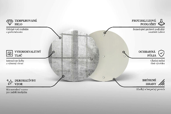 Skärbräda glas unik Betongstruktur