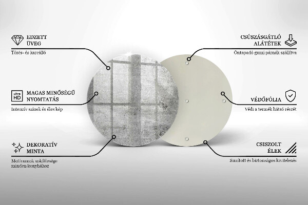 Skärbräda glas unik Betongstruktur