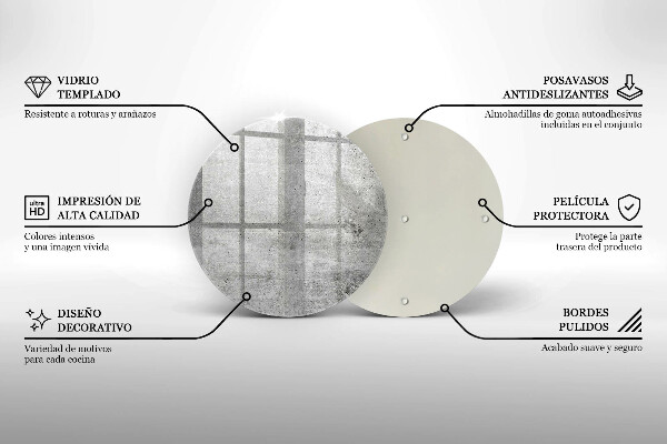 Skärbräda glas unik Betongstruktur