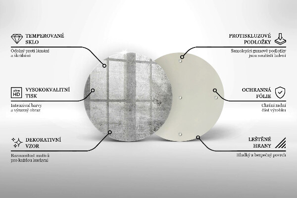 Skärbräda glas unik Betongstruktur