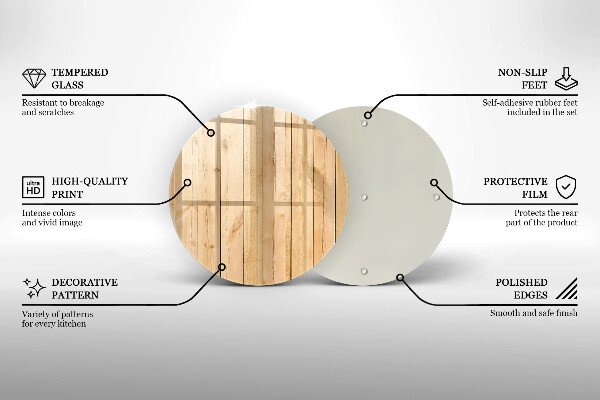 Skärbräda glas unik Ömtåliga träskivor