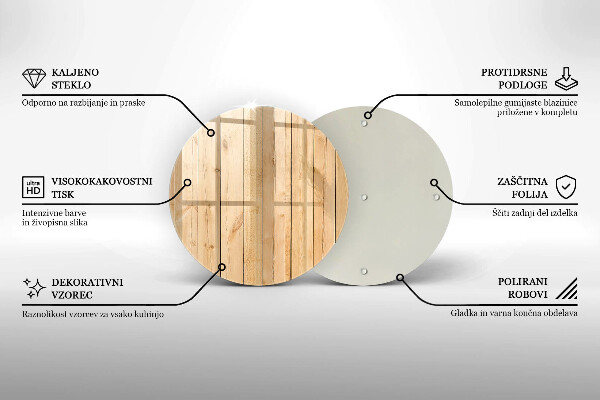 Skärbräda glas unik Ömtåliga träskivor