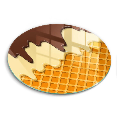 Skärbräda glas unik Glasstrut illustration