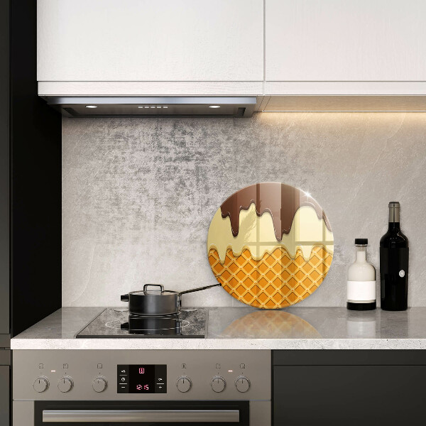 Skärbräda glas unik Glasstrut illustration