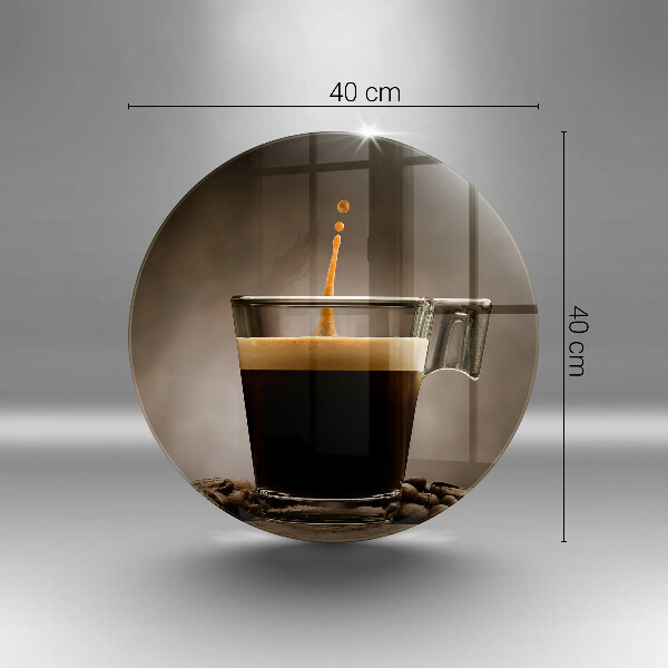 Skärbräda glas unik Glas och kaffebönor