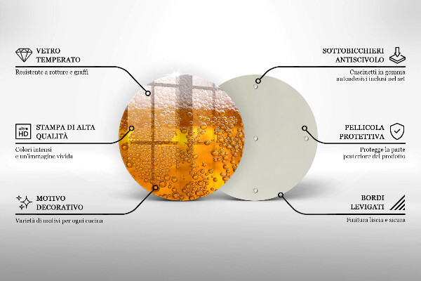 Skärbräda glas unik Drick ölskum