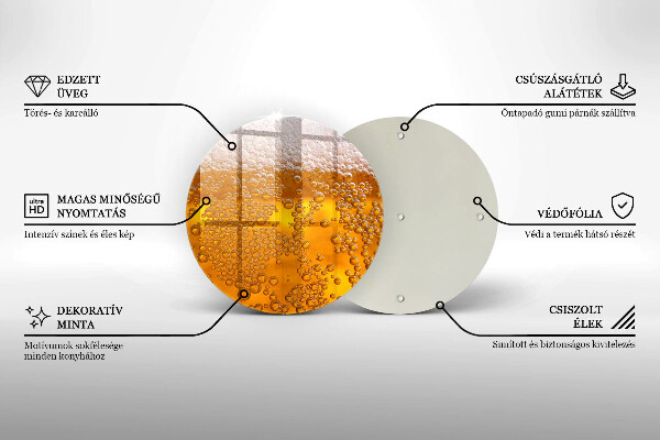 Skärbräda glas unik Drick ölskum