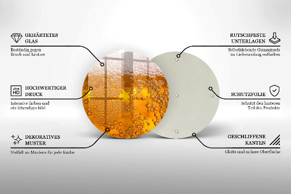 Skärbräda glas unik Drick ölskum