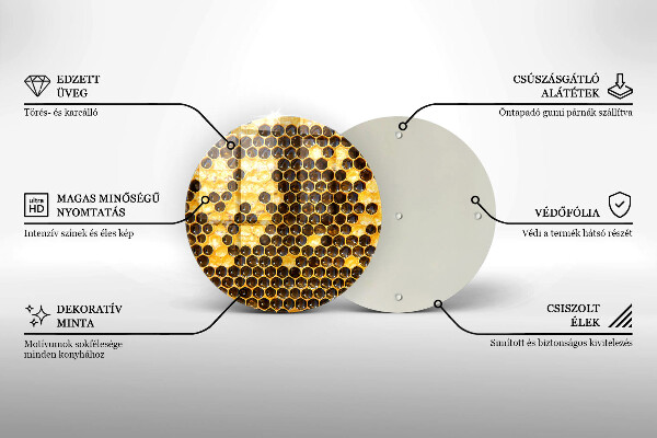 Skärbräda glas unik Vaxkaka