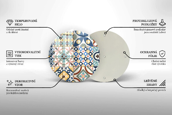 Skärbräda glas unik Dekorativa plattor