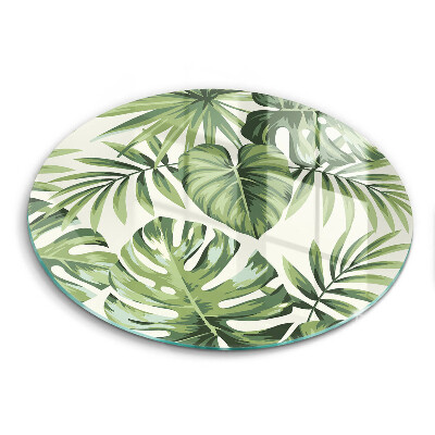 Skärbräda glas unik Monstera lämnar illustration