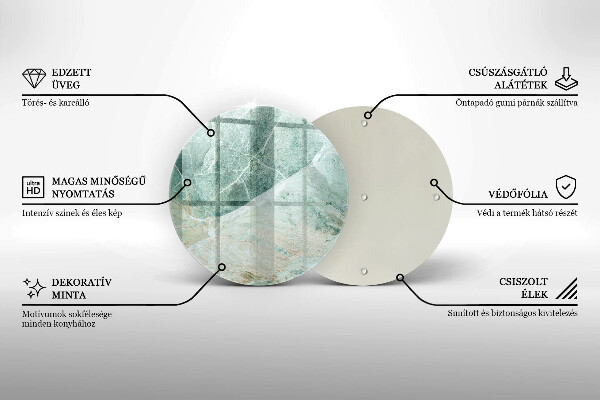Skärbräda glas unik Stenstruktur