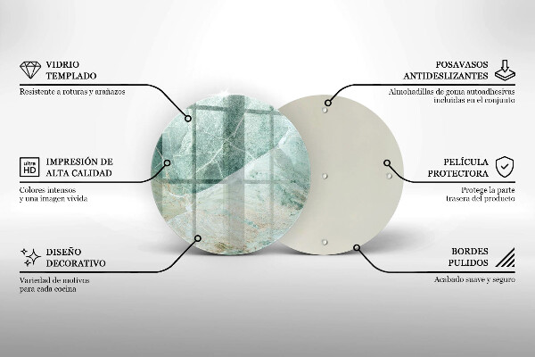 Skärbräda glas unik Stenstruktur