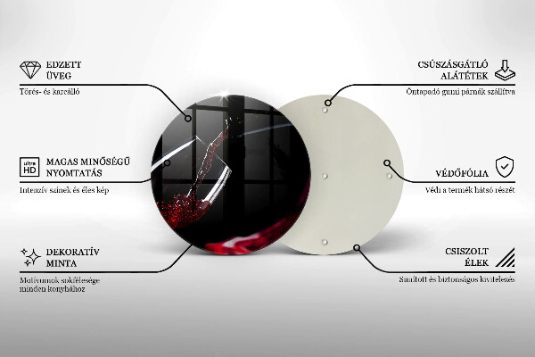 Skärbräda glas unik Ett glas rött vin