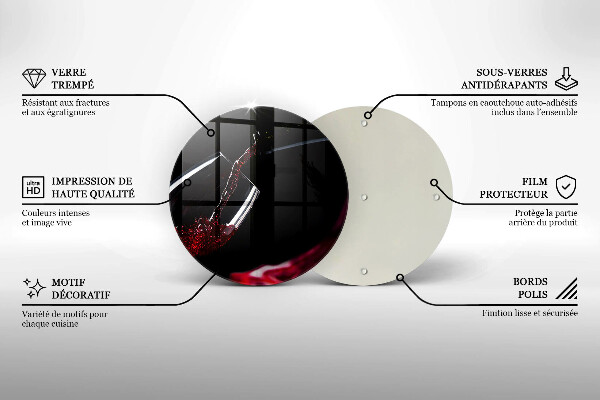 Skärbräda glas unik Ett glas rött vin