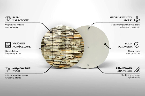 Skärbräda glas unik Dekorativa stenar