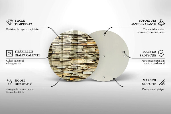 Skärbräda glas unik Dekorativa stenar