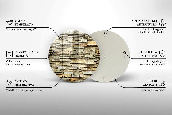 Skärbräda glas unik Dekorativa stenar