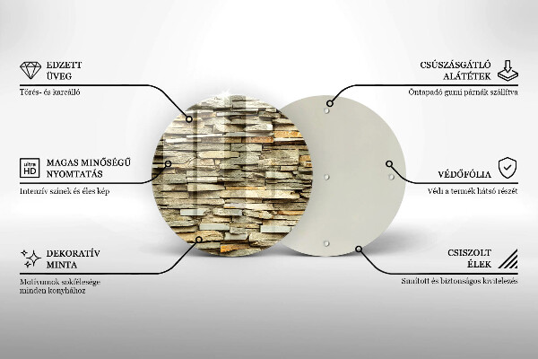 Skärbräda glas unik Dekorativa stenar