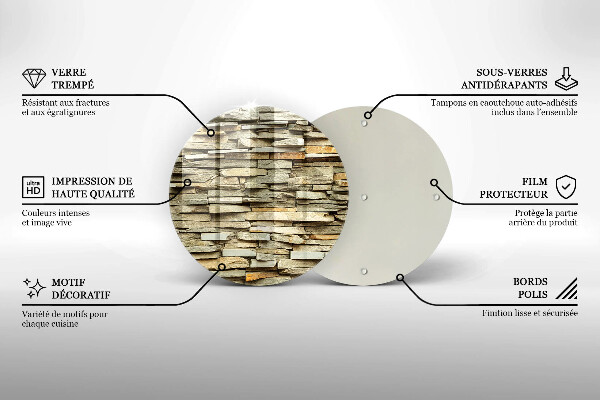 Skärbräda glas unik Dekorativa stenar