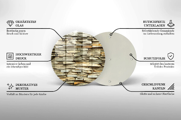 Skärbräda glas unik Dekorativa stenar