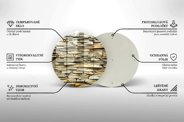 Skärbräda glas unik Dekorativa stenar