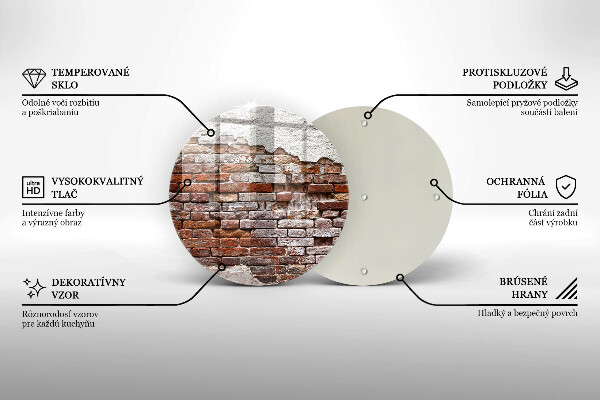 Skärbräda glas unik Gammal tegel- och betongvägg