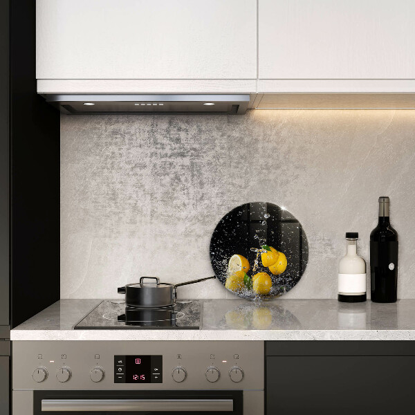 Skärbräda glas unik Saftig citronfrukt