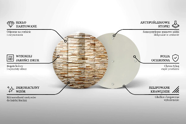 Skärbräda glas unik Textur av dekorativa stenar