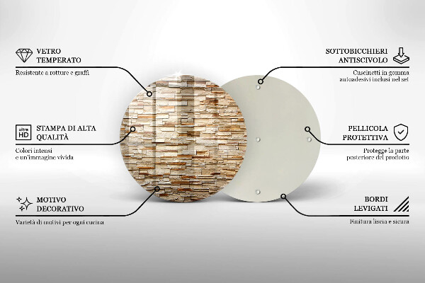 Skärbräda glas unik Textur av dekorativa stenar