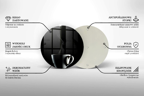 Skärbräda glas unik En kopp te