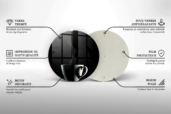 Skärbräda glas unik En kopp te