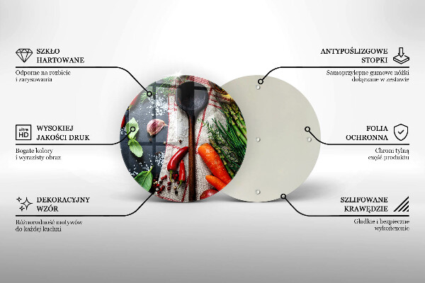 Skärbräda glas unik Köksmat