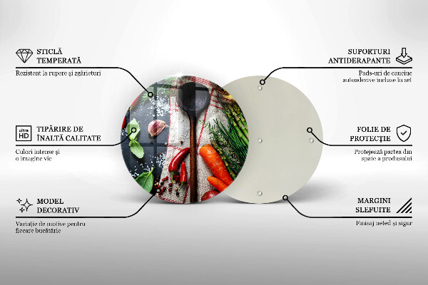 Skärbräda glas unik Köksmat