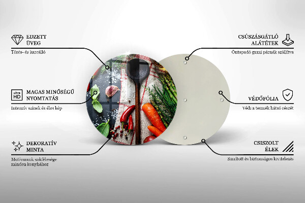 Skärbräda glas unik Köksmat