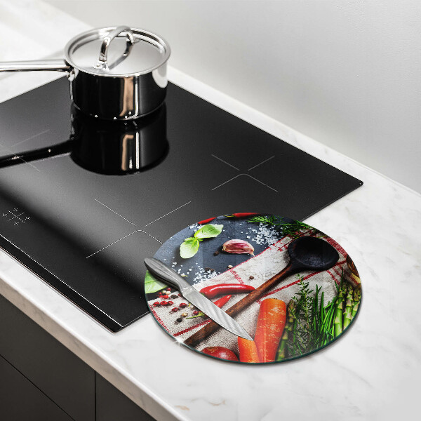 Skärbräda glas unik Köksmat