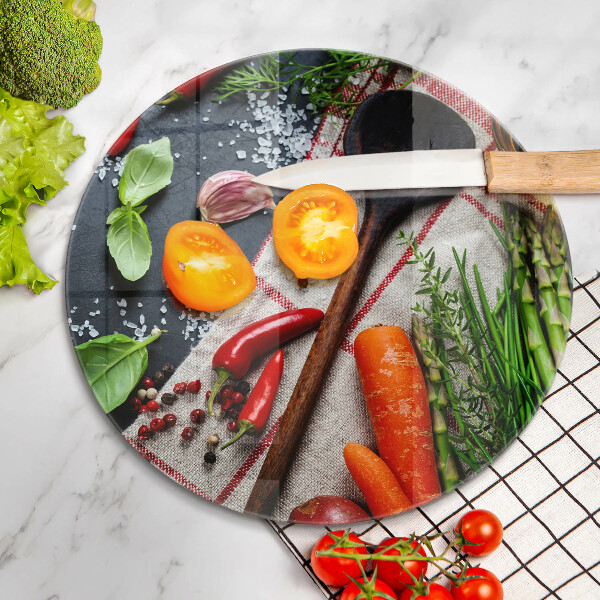 Skärbräda glas unik Köksmat