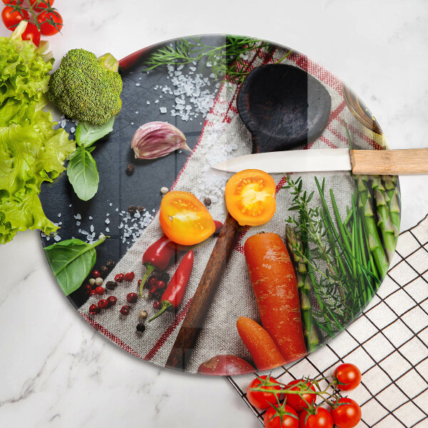 Skärbräda glas unik Köksmat